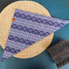 Load image into Gallery viewer, Hmong Indigo Tie-on Bandana #1
