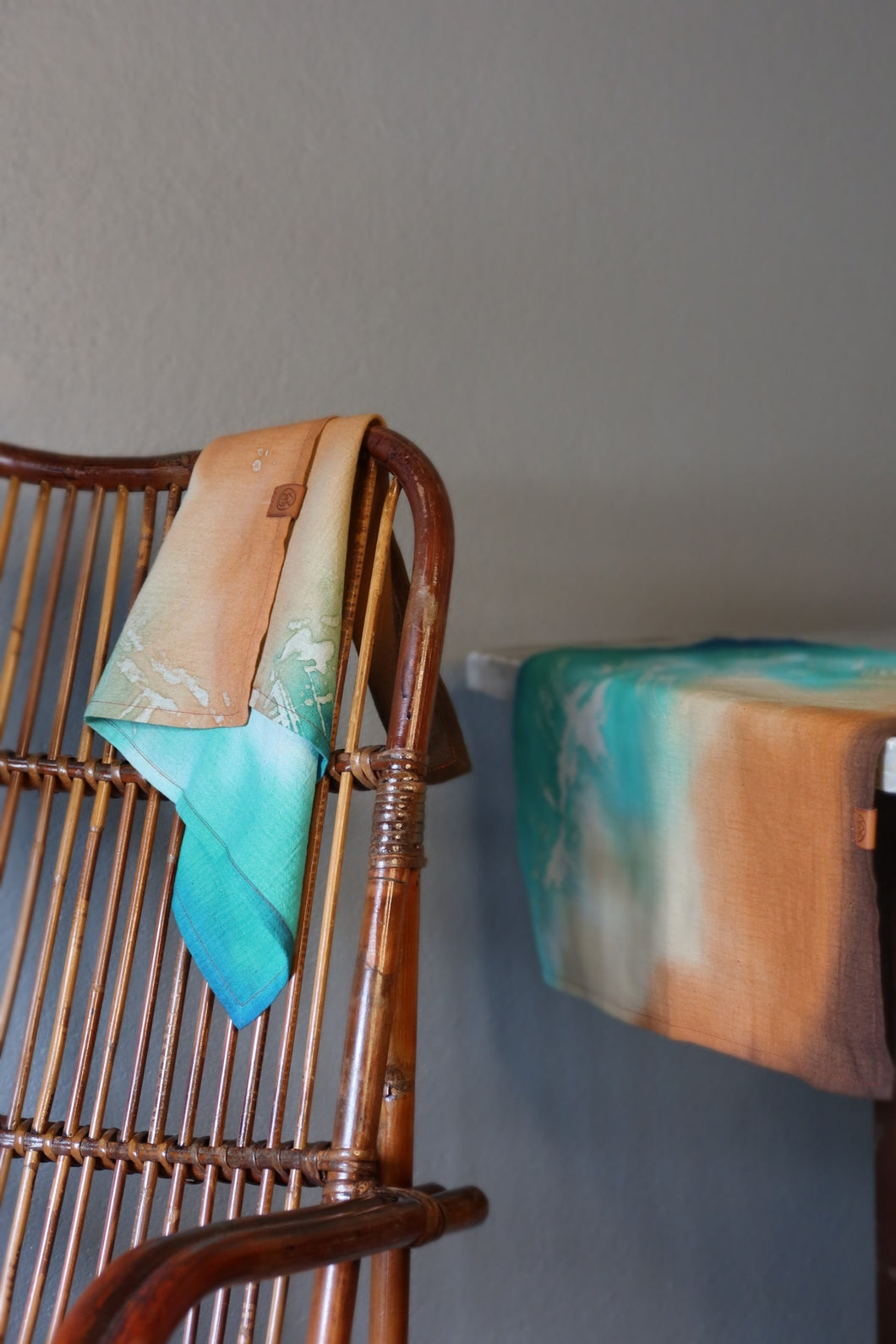 Hand painted batik: Beach at dawn