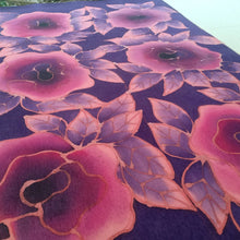 Load image into Gallery viewer, Hand painted batik: Roses
