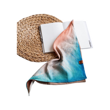 Load image into Gallery viewer, Hand painted Batik: Wave and Beach
